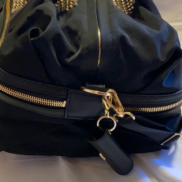 Convertible Backpack/Travel Studio Bag with Decorative Gold Hardware NWOT - Picture 4 of 16